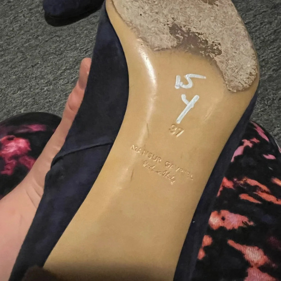 Mansur Gavriel Blue Suede Chelsea Boots, size 37 - Picture 6 of 8